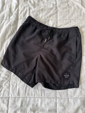 Quiksilver Black Men's Swim Trunks with Drawstring